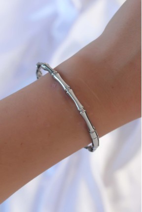 316l çelik Gümüş Renk Kemik Model Bileklik 316l çelik Gümüş Renk Kemik Model Bileklik