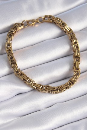 316l çelik Gold Renk Kral Zincir Model Erkek Bileklik 316l çelik Gold Renk Kral Zincir Model Erkek Bileklik