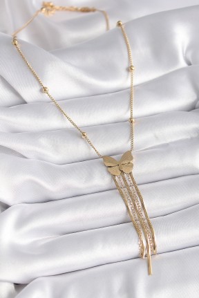 316l çelik Gold Renk Kelebek Figür Sallantı İtalyan Zincirli Kadın Kolye 316l çelik Gold Renk Kelebek Figür Sallantı İtalyan Zincirli Kadın Kolye