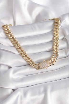Pirinç Gold Renk Vip Exclusive Seri Gurmet Model Kadın Kolye Pirinç Gold Renk Vip Exclusive Seri Gurmet Model Kadın Kolye