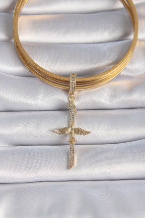 Pirinç Gold Renk Zirkon Taş Detaylı Elif Model Anka Kuşu Figür Ajda Charm Pirinç Gold Renk Zirkon Taş Detaylı Elif Model Anka Kuşu Figür Ajda Charm