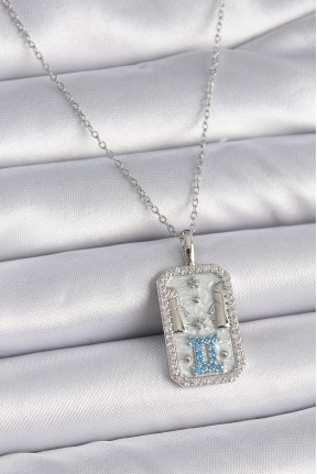 316l çelik Gümüş Renk Zincir İkizler Burcu Zirkon Taşlı Kadın Kolye 316l çelik Gümüş Renk Zincir İkizler Burcu Zirkon Taşlı Kadın Kolye