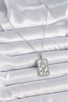 316l çelik Gümüş Renk Zincir Aslan Burcu Zirkon Taşlı Kadın Kolye 316l çelik Gümüş Renk Zincir Aslan Burcu Zirkon Taşlı Kadın Kolye