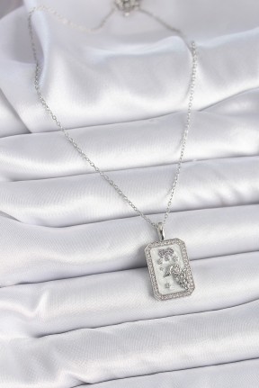 316l çelik Gümüş Renk Zincir Koç Burcu Zirkon Taşlı Kadın Kolye 316l çelik Gümüş Renk Zincir Koç Burcu Zirkon Taşlı Kadın Kolye