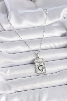 316l çelik Gümüş Renk Zincir Akrep Burcu Zirkon Taşlı Kadın Kolye 316l çelik Gümüş Renk Zincir Akrep Burcu Zirkon Taşlı Kadın Kolye