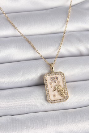 316l çelik Gold Renk Zincir Koç Burcu Zirkon Taşlı Kadın Kolye 316l çelik Gold Renk Zincir Koç Burcu Zirkon Taşlı Kadın Kolye