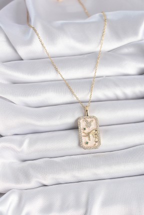 316l çelik Gold Renk Zincir Boğa Burcu Zirkon Taşlı Kadın Kolye 316l çelik Gold Renk Zincir Boğa Burcu Zirkon Taşlı Kadın Kolye