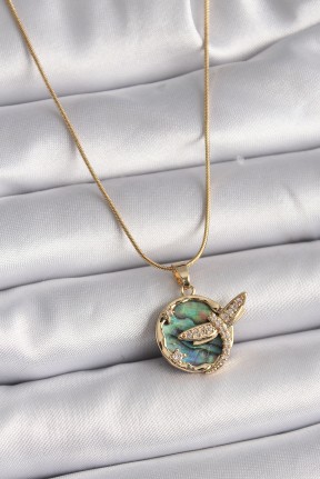 316l çelik Gold Renk Zincir Zirkon Taşlı Yusufçuk Model Kadın Kolye 316l çelik Gold Renk Zincir Zirkon Taşlı Yusufçuk Model Kadın Kolye