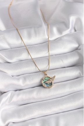 316l çelik Gold Renk Zincir Zirkon Taşlı Yusufçuk Model Kadın Kolye 316l çelik Gold Renk Zincir Zirkon Taşlı Yusufçuk Model Kadın Kolye