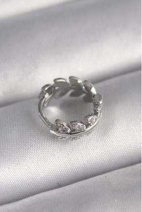 316l çelik Gümüş Renk Zirkon Taşlı Yaprak Model Tragus Piercing 316l çelik Gümüş Renk Zirkon Taşlı Yaprak Model Tragus Piercing