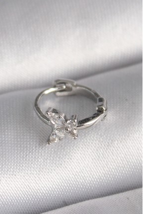 316l çelik Gümüş Renk Zirkon Taşlı Kelebek Model Tragus Piercing 316l çelik Gümüş Renk Zirkon Taşlı Kelebek Model Tragus Piercing