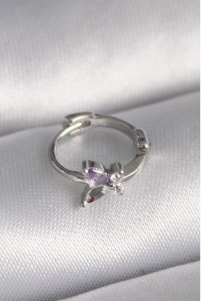 316l çelik Gümüş Renk Zirkon Taşlı Kelebek Model Tragus Piercing 316l çelik Gümüş Renk Zirkon Taşlı Kelebek Model Tragus Piercing