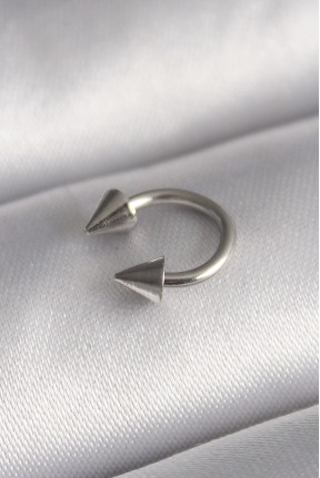 316l çelik Gümüş Renk Halka çivi Model Kadın Piercing