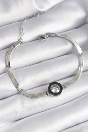 316l çelik Gümüş Renk Zirkon Taşlı İtalyan Zincir Model Kadın Bileklik 316l çelik Gümüş Renk Zirkon Taşlı İtalyan Zincir Model Kadın Bileklik