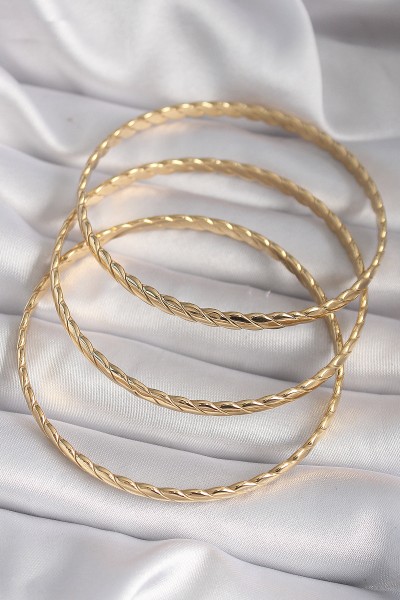 316l çelik Gold Renk 60 Mm Burma Ajda Model Kadın Bileklik 316l çelik Gold Renk 60 Mm Burma Ajda Model Kadın Bileklik