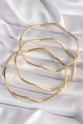 316l çelik Gold Renk 60 Mm Zikzak Model Ajda Bilezik 316l çelik Gold Renk 60 Mm Zikzak Model Ajda Bilezik