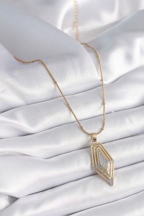316l çelik Gold Renk Zirkon Taşlı Vintage Model Kadın Kolye 316l çelik Gold Renk Zirkon Taşlı Vintage Model Kadın Kolye