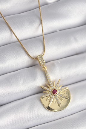 316l çelik Gold Renk Zirkon Taşlı Yıldız Model Kadın Kolye 316l çelik Gold Renk Zirkon Taşlı Yıldız Model Kadın Kolye