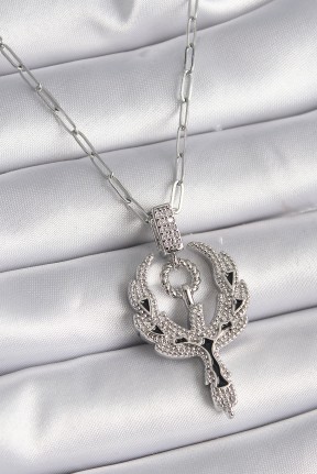 316l çelik Gümüş Renk Zirkon Taşlı Anka Kuşu Model Kadın Kolye 316l çelik Gümüş Renk Zirkon Taşlı Anka Kuşu Model Kadın Kolye