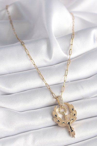316l çelik Gold Renk Zirkon Taşlı Anka Kuşu Model Kadın Kolye 316l çelik Gold Renk Zirkon Taşlı Anka Kuşu Model Kadın Kolye