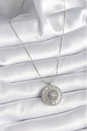 316l çelik Gümüş Renk Zirkon Taşlı 12 Burç Madalyon Model Kadın Kolye 316l çelik Gümüş Renk Zirkon Taşlı 12 Burç Madalyon Model Kadın Kolye