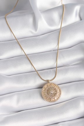 316l çelik Gold Renk Zirkon Taşlı 12 Burç Madalyon Model Kadın Kolye 316l çelik Gold Renk Zirkon Taşlı 12 Burç Madalyon Model Kadın Kolye