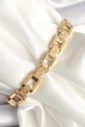 316l çelik Gold Renk Unisex Bileklik 316l çelik Gold Renk Unisex Bileklik