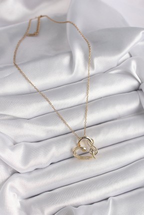 316l çelik Gold Renk Zincir Zirkon Taş Detaylı Kalp Model Sonsuzluk Detay Kadın Kolye 316l çelik Gold Renk Zincir Zirkon Taş Detaylı Kalp Model Sonsuzluk Detay Kadın Kolye