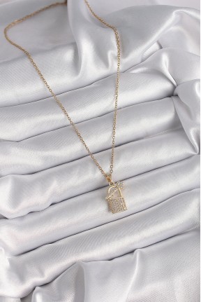 316l çelik Gold Renk Zincir Zirkon Taşlı Asma Kilit Anahtar Model Kadın Kolye 316l çelik Gold Renk Zincir Zirkon Taşlı Asma Kilit Anahtar Model Kadın Kolye