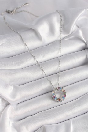 316l çelik Gümüş Renk Zincir Renkli Zirkon Taşlı Xoxo Model Kadın Kolye 316l çelik Gümüş Renk Zincir Renkli Zirkon Taşlı Xoxo Model Kadın Kolye