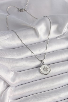 316l çelik Gümüş Renk Zincir Beyaz Sedefli Zirkon Taşlı Yıldız İşleme Model Kadın Kolye 316l çelik Gümüş Renk Zincir Beyaz Sedefli Zirkon Taşlı Yıldız İşleme Model Kadın Kolye