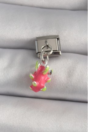 316l çelik Gümüş Renk Sallantı Ejder Meyvesi Model Nomination Charm 316l çelik Gümüş Renk Sallantı Ejder Meyvesi Model Nomination Charm