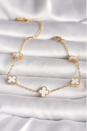 316l çelik Gold Renk Baby Boy Yonca Model Kadın Bileklik 316l çelik Gold Renk Baby Boy Yonca Model Kadın Bileklik