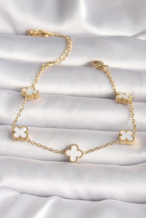 316l çelik Gold Renk Baby Boy Yonca Model Kadın Bileklik 316l çelik Gold Renk Baby Boy Yonca Model Kadın Bileklik
