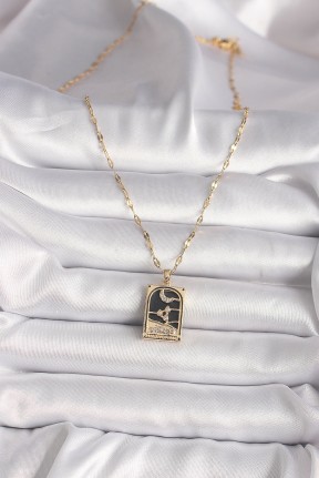 316l çelik Gold Renk Zirkon Taşlı Ay Figürlü Tarot Model Kadın Kolye 316l çelik Gold Renk Zirkon Taşlı Ay Figürlü Tarot Model Kadın Kolye