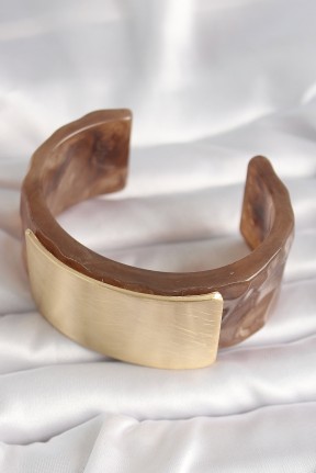 Kahverengi Mermer Desen Akrilik Platik Gold Dikdörtgen Plaka Model Vintage Kadın Bilezik Kahverengi Mermer Desen Akrilik Platik Gold Dikdörtgen Plaka Model Vintage Kadın Bilezik