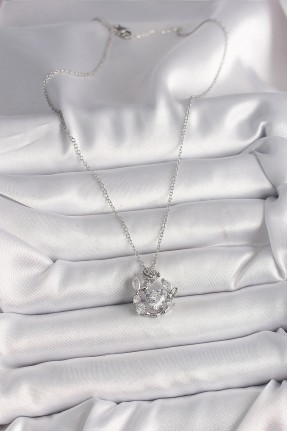 316l çelik Gümüş Renk Zincir Zirkon Taşlı Kalp Figür Gül Detay Kadın Kolye 316l çelik Gümüş Renk Zincir Zirkon Taşlı Kalp Figür Gül Detay Kadın Kolye