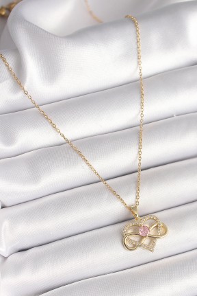 316l çelik Gold Renk Zincir Zirkon Taşlı Sonsuzluk Kalp Model Kadın Kolye 316l çelik Gold Renk Zincir Zirkon Taşlı Sonsuzluk Kalp Model Kadın Kolye