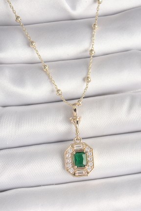 Pirinç Gold Renk Zirkon Taşlı Topçuk Zincir Serenay Model Kadın Kolye Pirinç Gold Renk Zirkon Taşlı Topçuk Zincir Serenay Model Kadın Kolye