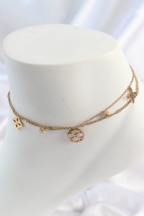 316l çelik Gold Renk 2'li Zincir Rüya Kapnı Figür Zirkon Taş Detay Kadın Halhal 316l çelik Gold Renk 2'li Zincir Rüya Kapnı Figür Zirkon Taş Detay Kadın Halhal