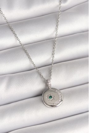 316l çelik Gümüş Renk Zincir Madalyon Zirkon Taşlı İşlemeli Hilal Yıldız Model Kadın Kolye 316l çelik Gümüş Renk Zincir Madalyon Zirkon Taşlı İşlemeli Hilal Yıldız Model Kadın Kolye