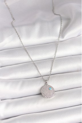 316l çelik Gümüş Renk Zincir Zirkon Taşlı Mavi Taş Detaylı Madalyon Model Kadın Kolye 316l çelik Gümüş Renk Zincir Zirkon Taşlı Mavi Taş Detaylı Madalyon Model Kadın Kolye