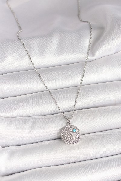 316l çelik Gümüş Renk Zincir Zirkon Taşlı Mavi Taş Detaylı Madalyon Model Kadın Kolye 316l çelik Gümüş Renk Zincir Zirkon Taşlı Mavi Taş Detaylı Madalyon Model Kadın Kolye