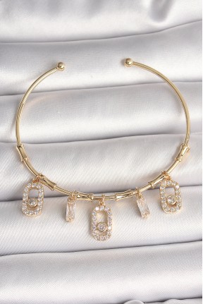 Pirinç Gold Renk Sallantı Zirkon Taşlı Messika Figür Charm Kadın Bileklik Pirinç Gold Renk Sallantı Zirkon Taşlı Messika Figür Charm Kadın Bileklik