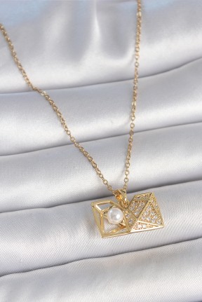 316l çelik Gold Renk Zincir Zirkon Taşlı Açılır İncili Elmas Model Kadın Kolye 316l çelik Gold Renk Zincir Zirkon Taşlı Açılır İncili Elmas Model Kadın Kolye