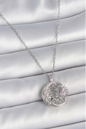 316l çelik Gümüş Renk Zincir Ay Güneş Model Zirkon Taş Detay Kadın Kolye 316l çelik Gümüş Renk Zincir Ay Güneş Model Zirkon Taş Detay Kadın Kolye