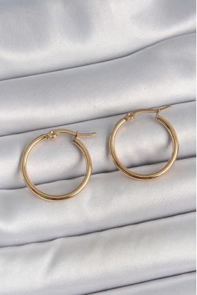 316 çelik Gold Renk 22mm Kadın Halka Model Kadın Küpe 316 çelik Gold Renk 22mm Kadın Halka Model Kadın Küpe