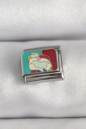 316l çelik Gümüş Renk Renkli Portre Model Nomination Charm 316l çelik Gümüş Renk Renkli Portre Model Nomination Charm