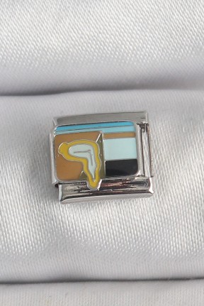 316l çelik Gümüş Renk Renkli Portre Model Nomination Charm 316l çelik Gümüş Renk Renkli Portre Model Nomination Charm