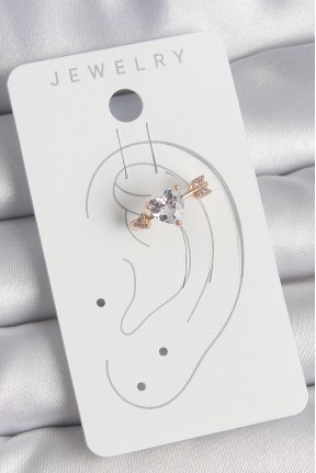 Pirinç Gold Renk Zirkon Taşlı Kalp Ok Model Kadın Kıkırdak Küpe Pirinç Gold Renk Zirkon Taşlı Kalp Ok Model Kadın Kıkırdak Küpe